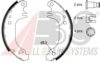 PEUGE 424121 Brake Shoe Set